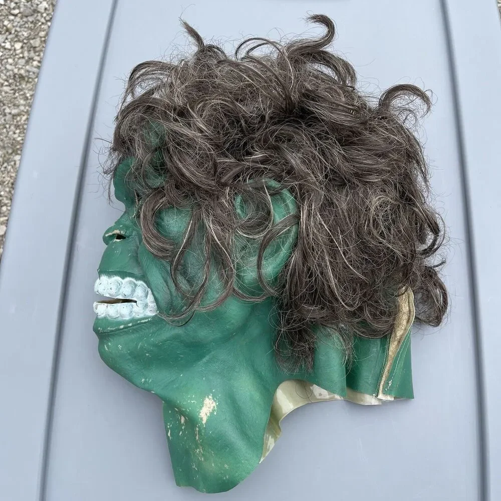 Cesar Incredible Hulk Vintage 1979 Vinyl Mask Marvel no Don Post Distortions